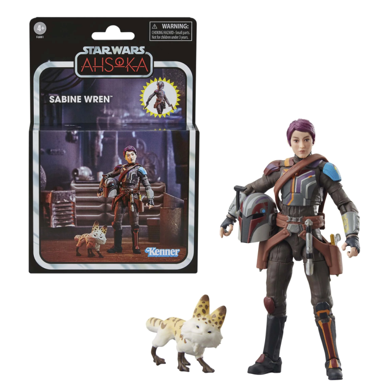 STAR WARS AHSOKA - Sabine Wren - Figurine Vintage Collection 10cm