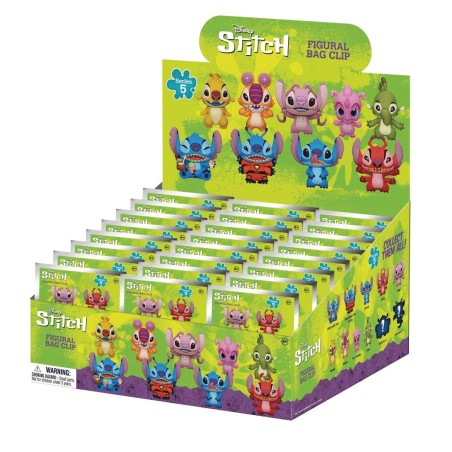 DISNEY - Stitch -  Serie 5 - 3D Foam Bag Clip (Display 24 Pcs)