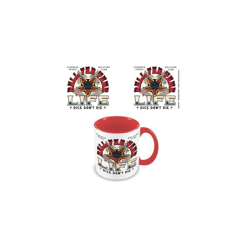 STRANGER THINGS 4 - Roll For Your Life - Mug intérieur coloré 315ml