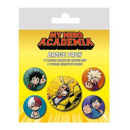 MY HERO ACADEMIA - Chibi - Pack 5 Badges