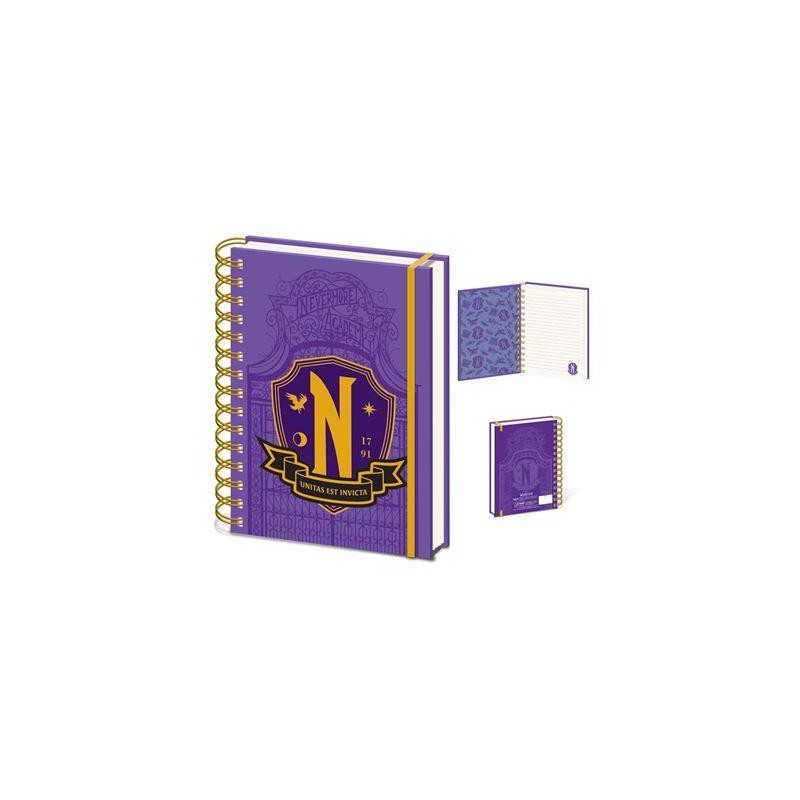 MERCREDI - Bouclier Nevermore - Carnet de notes A5