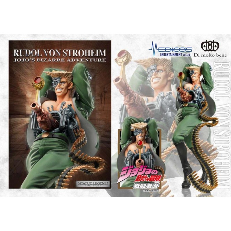 JOJO PART 2 - Rudol Von Stroheim - Statuette Legend 18cm