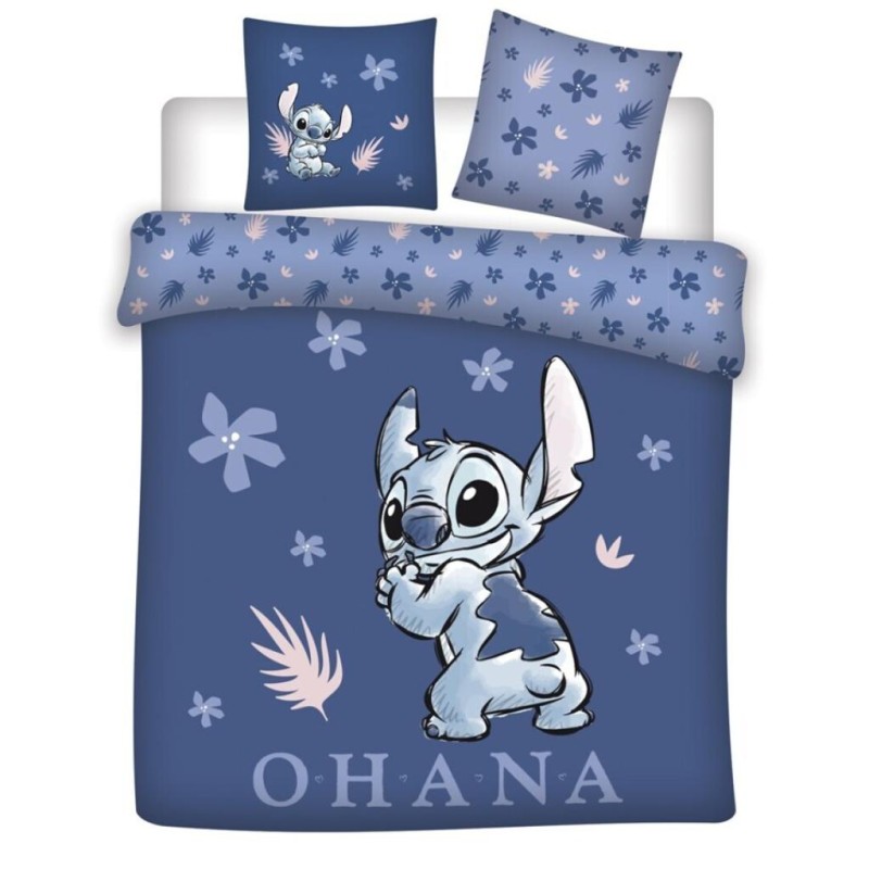 DISNEY - Parure de lit 240x220cm - Stitch Ohama '100% Coton'