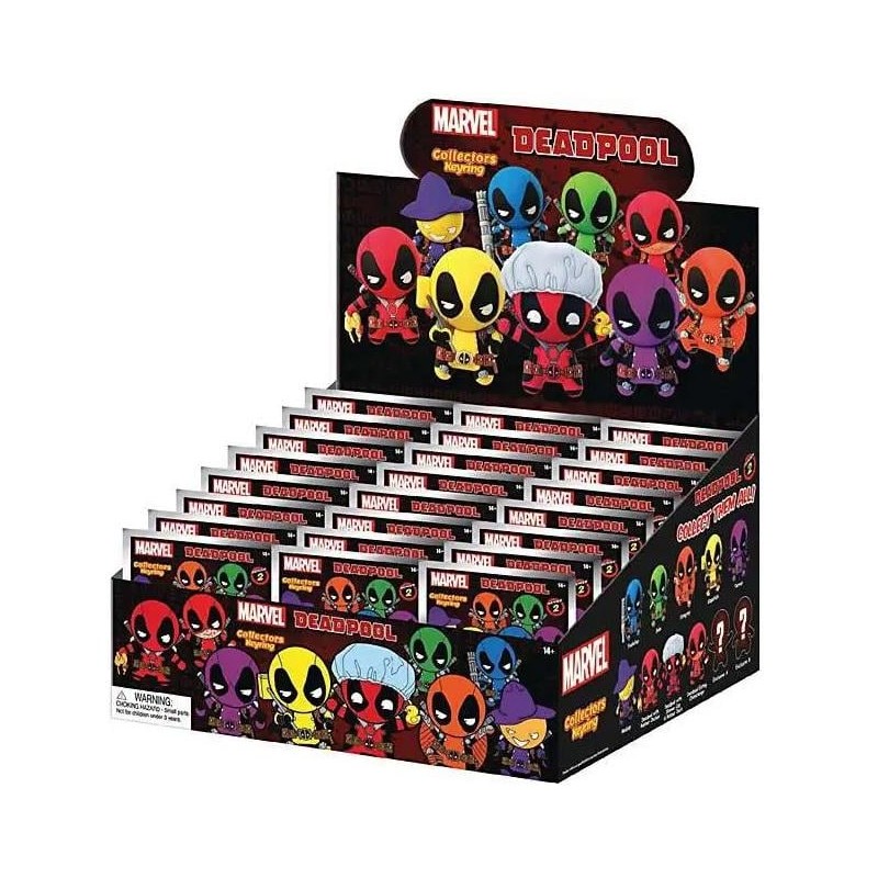 MARVEL - Deadpool - 3D Foam Bag Clip (Display 24 Pcs)