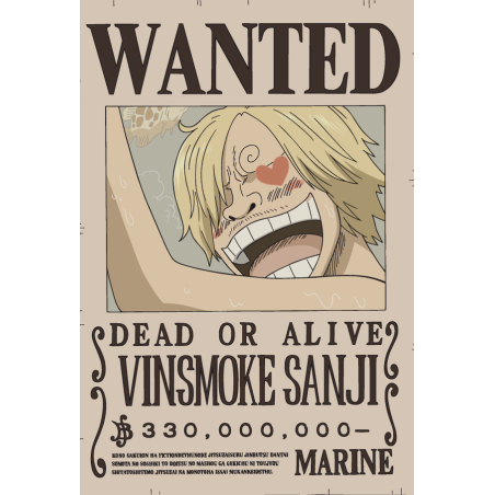 ONE PIECE - Sanji - Neon Mural Led - 30 cm