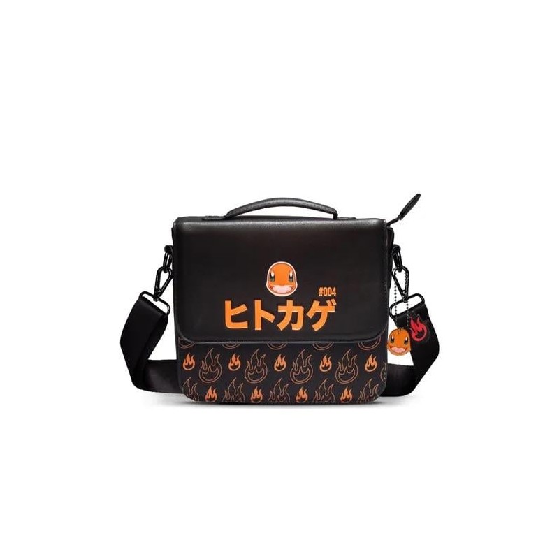 POKEMON - Salamèche 004 - Sac à Bandoulière Similicuir '22x7x18cm'