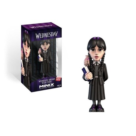 MERCREDI - Mercredi Adams avec la Chose - Figurine Minix 123 12cm