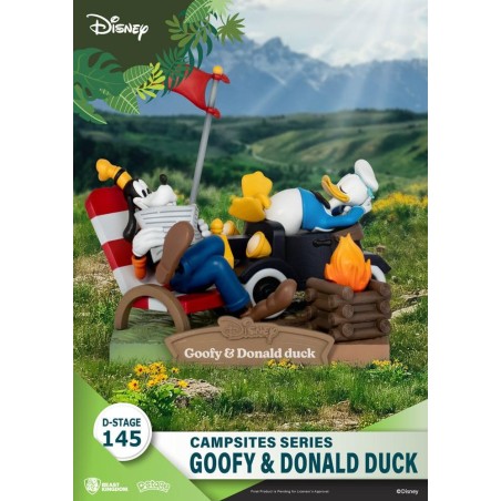 DISNEY - Dingo & Donald Duck - Diorama D-Stage Campsite Series 10cm
