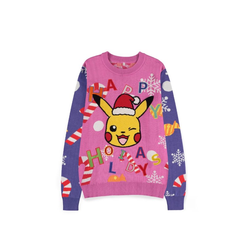 POKEMON - Pikachu Holiday - Pull de Noël Patché (2XL)