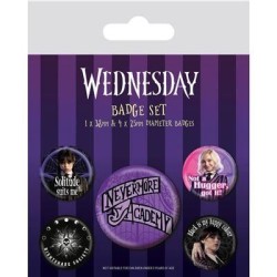 MERCREDI - Nevermore - Pack 5 Badges