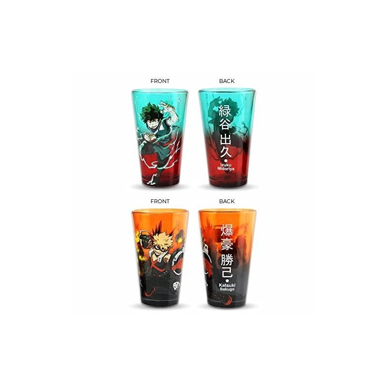 MY HERO ACADEMIA - Izuku & Bakugo - Pack de 2 verres 450ml