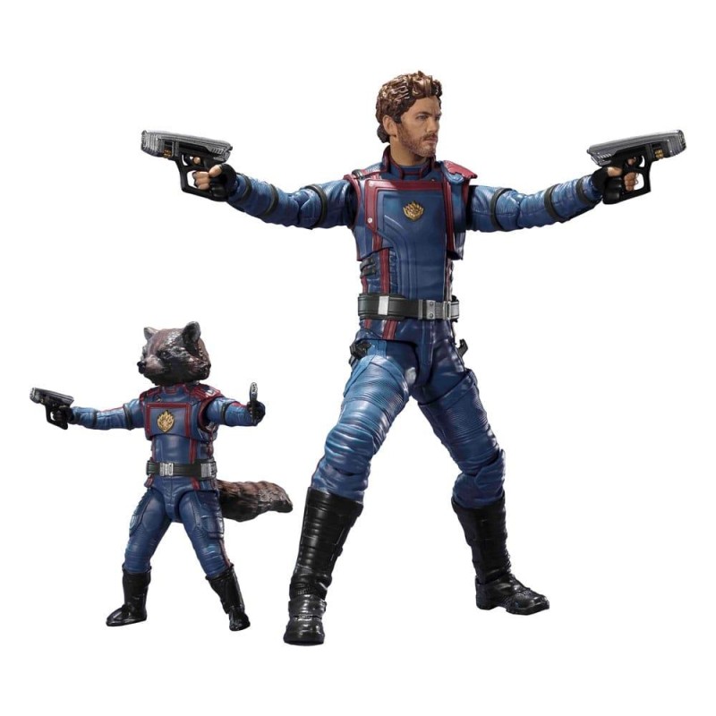 GOTG 3 - Star-Lord & Rocket Raccoon - Figurine S.H. Figuarts 6-15cm