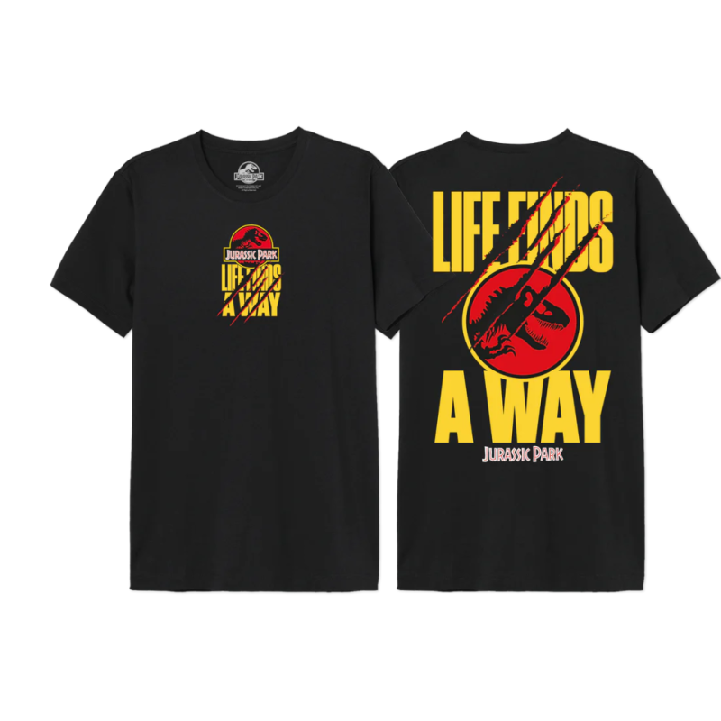JURASSIC PARK - Life Finds A Way - T-Shirt Oversize Homme (XXL)
