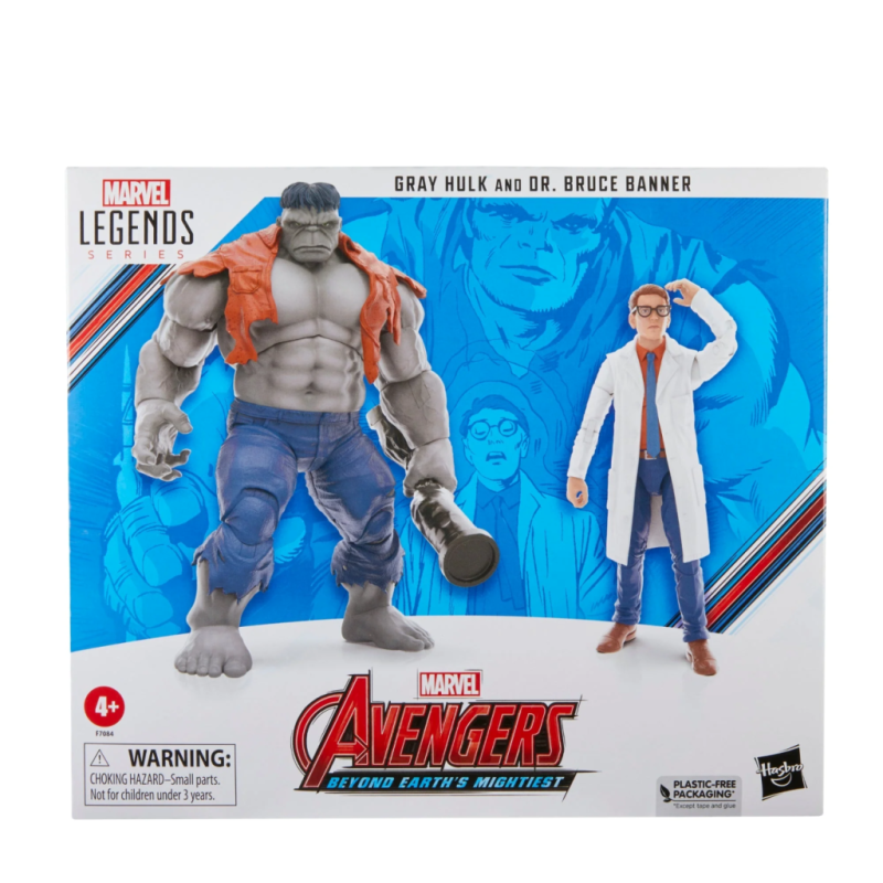 MARVEL - Gray Hulk et Dr Bruce Banner - Figurine Legend Series 15cm