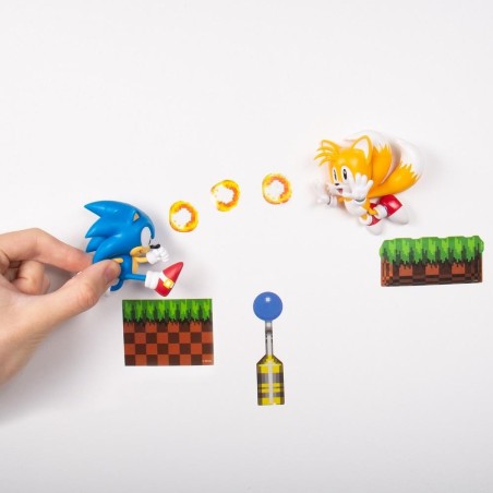 SONIC - Set Stickers Muraux 3D en Vinyl - 2 Pc + Stickers