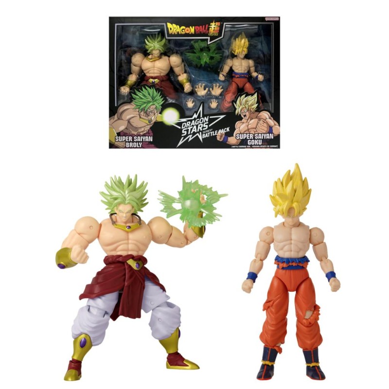 DRAGON BALL - SS Goku VS SS Broly - Battle Pack Dragon Stars 17cm