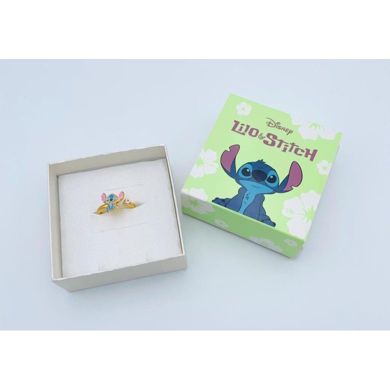 STITCH - Bague Ajustable - Laiton Plaqué