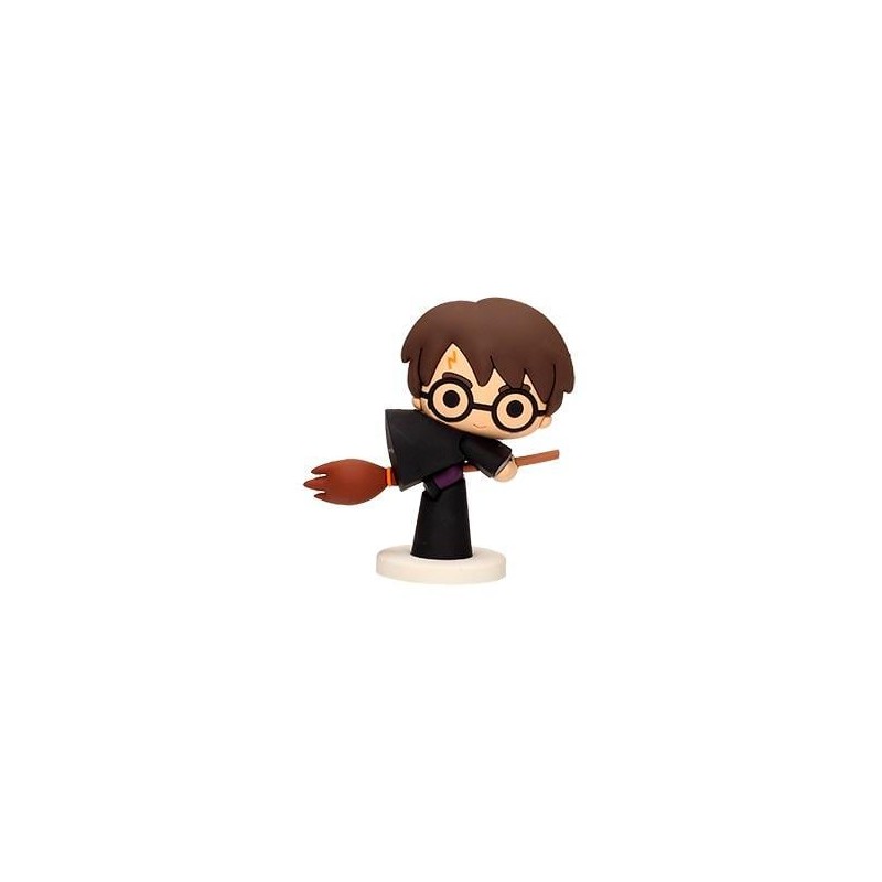 HARRY POTTER - Mini Figurine Caoutchouc 6cm - Harry sur Nimbus