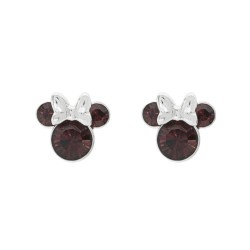 MINNIE - Clous d'Oreilles Anniversaire en Laiton Plaqué - Janvier