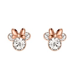 MINNIE - 1 Paire de Clous d'Oreilles - Laiton Argent Plaqué
