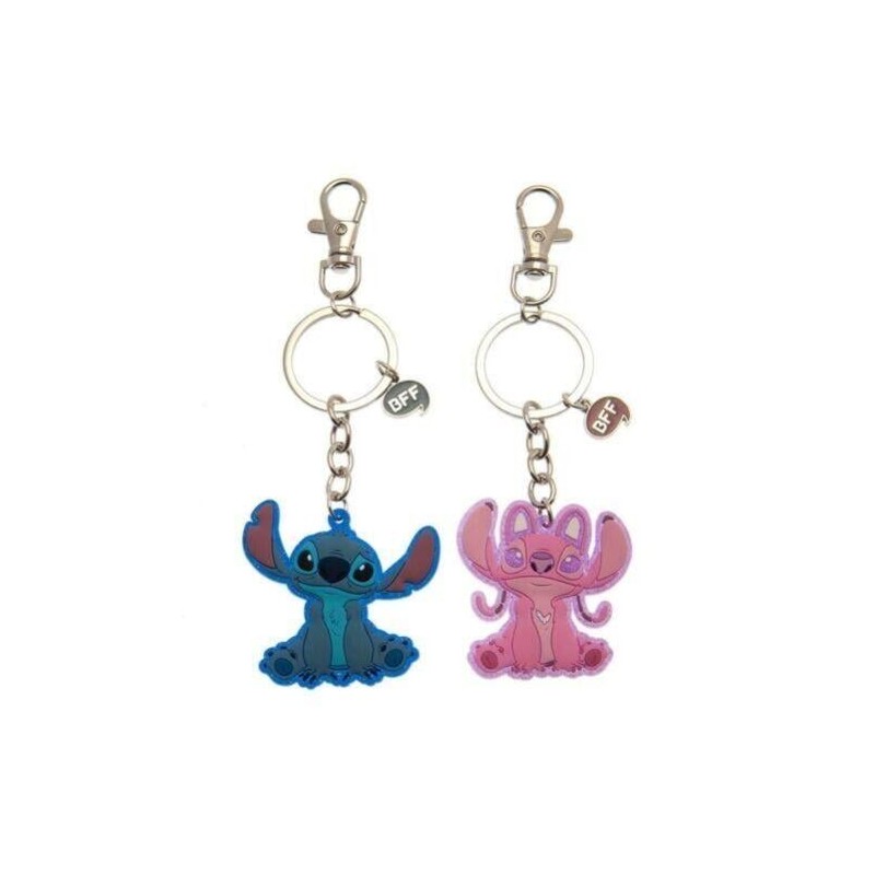 STITCH & ANGEL - Set de 2 Portes-Clé BFF