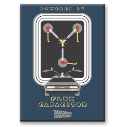 RETOUR VERS LE FUTUR - Condensateur de Flux - aimant 6.3x8.9cm