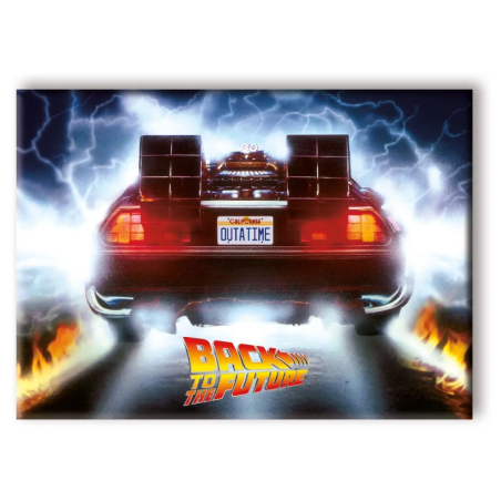 RETOUR VERS LE FUTUR - OUTATIME - aimant 6.3x8.9cm