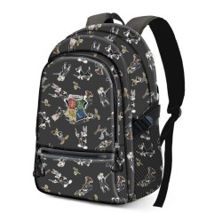 LOONEY TUNES à Poudlard - Sac à Dos Fight '31x18x44cm'
