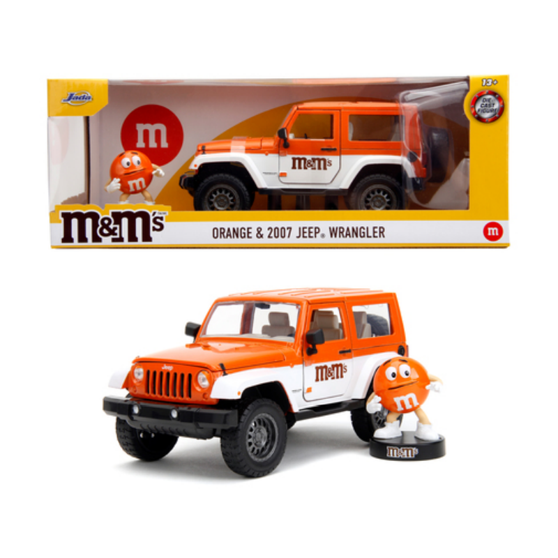 M&M'S - Orange & 2007 Jeep Wrangler - 1:24
