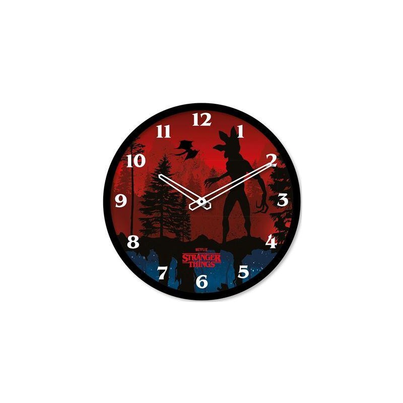 STRANGER THINGS 4 - Scène - Horloge en plastique diamètre 25cm