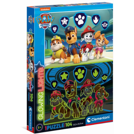 LA PAT'PATROUILLE - Puzzle Glow In The Dark 104P