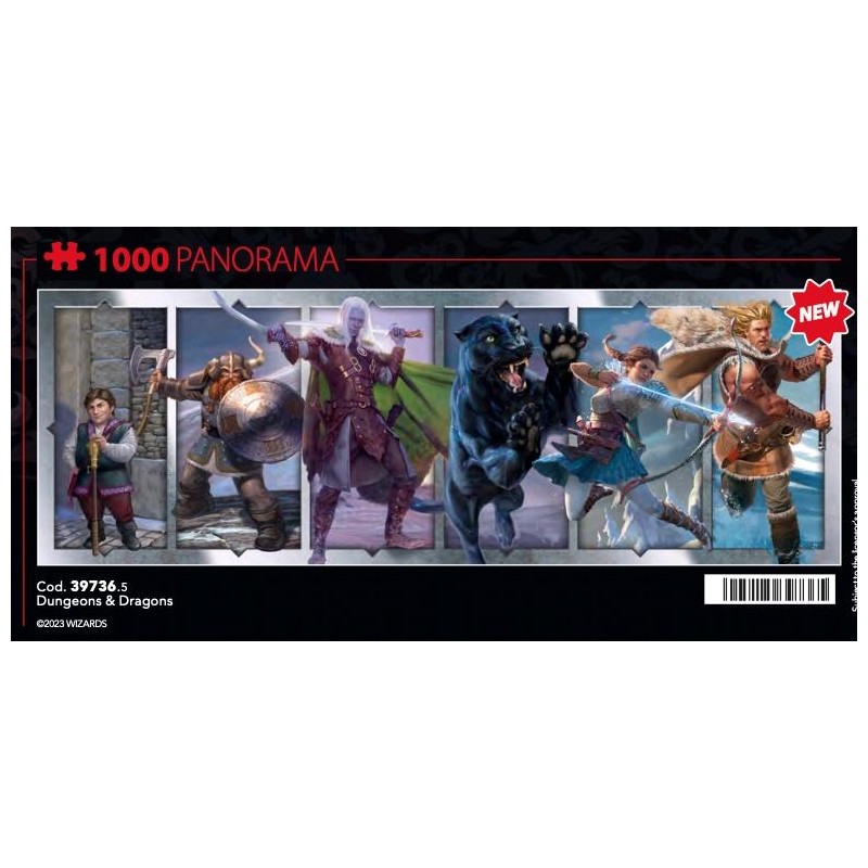 DONJONS ET DRAGONS - Personnages - Puzzle Panorama 1000P