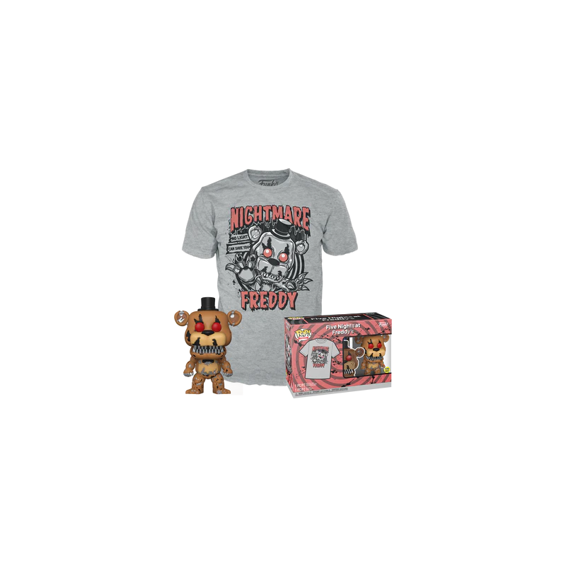 FNAF - Booble Head POP N° 111 - Freddy (GW) +T-shirt (M)