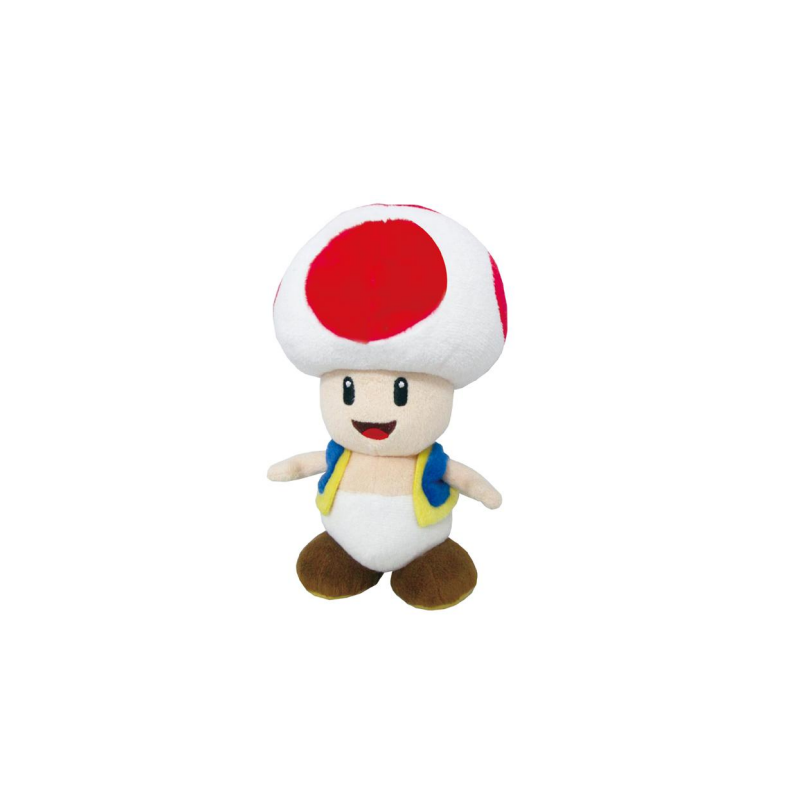 SUPER MARIO - Toad Rouge - Peluche 20cm