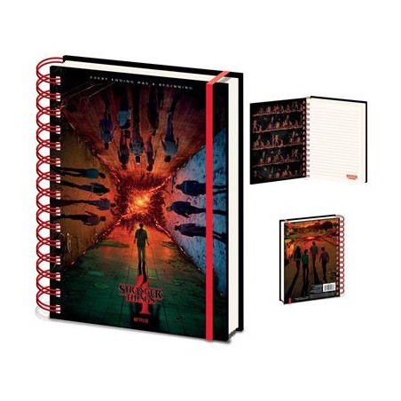 STRANGER THINGS 4 - Every Ending has a Beginning - Carnet de notes A5