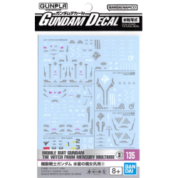 THE WITCH FROM MERCURY - Gundam Decal 135 - Model Kit
