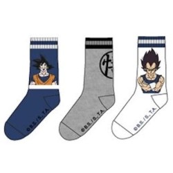 DRAGON BALL - Pack de 3 Chausettes Vegeta/Goku (T43/46)