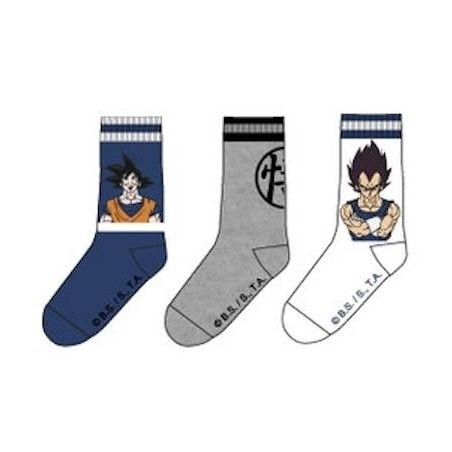 DRAGON BALL - Pack de 3 Chausettes Vegeta/Goku (T43/46)