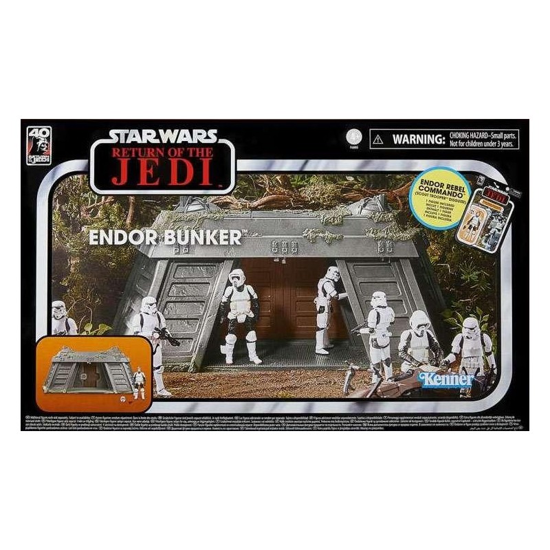STAR WARS - Playset Vintage - Endor Bunker w/Endor Rebel Commando