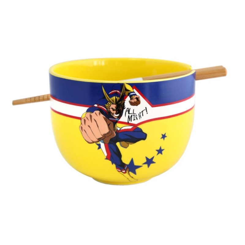 MY HERO ACADEMIA - Bol à Ramen avec Baguette 414ml - All Might