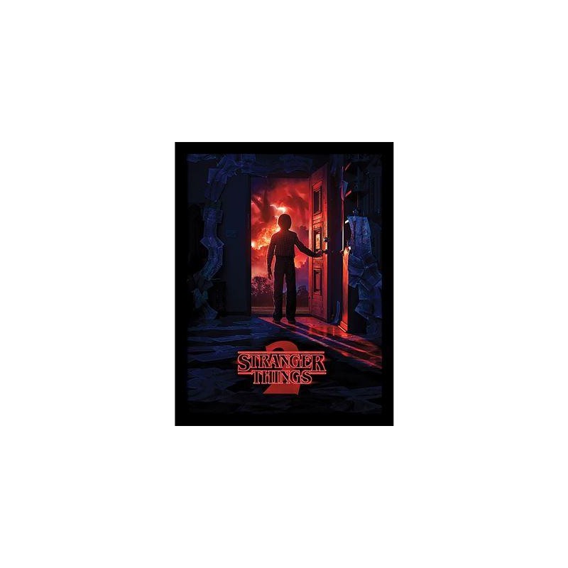 STRANGER THINGS - Porte d'entrée - Impression encadrée 30x40cm