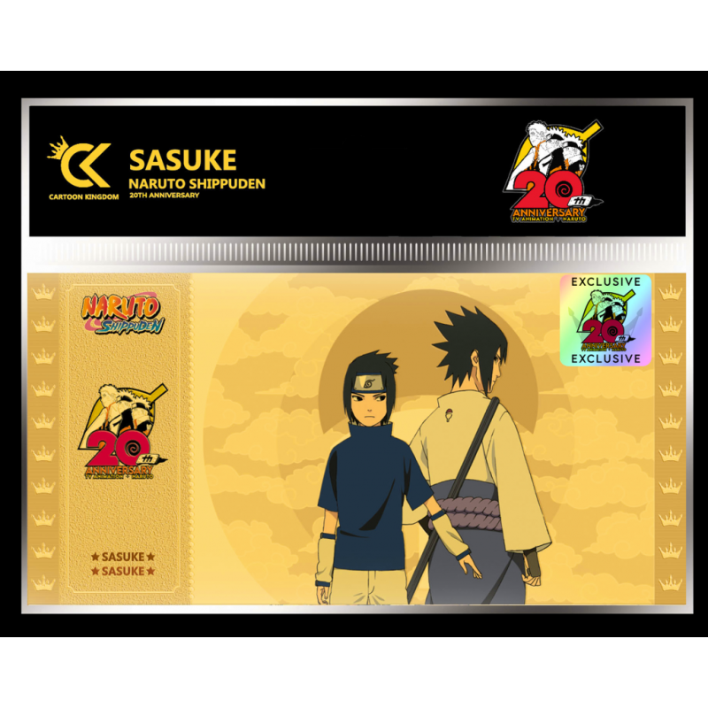 NARUTO SHIPPUDEN - Sasuke - Golden Ticket 20ème Anniversaire