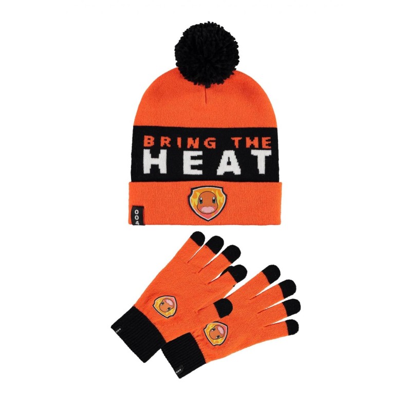 POKEMON - Salamèche - Gift Set Bonnet & Gants