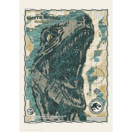 JURASSIC WORLD - Nevada Moutains - Art Print - Edition Limitée 'A3'