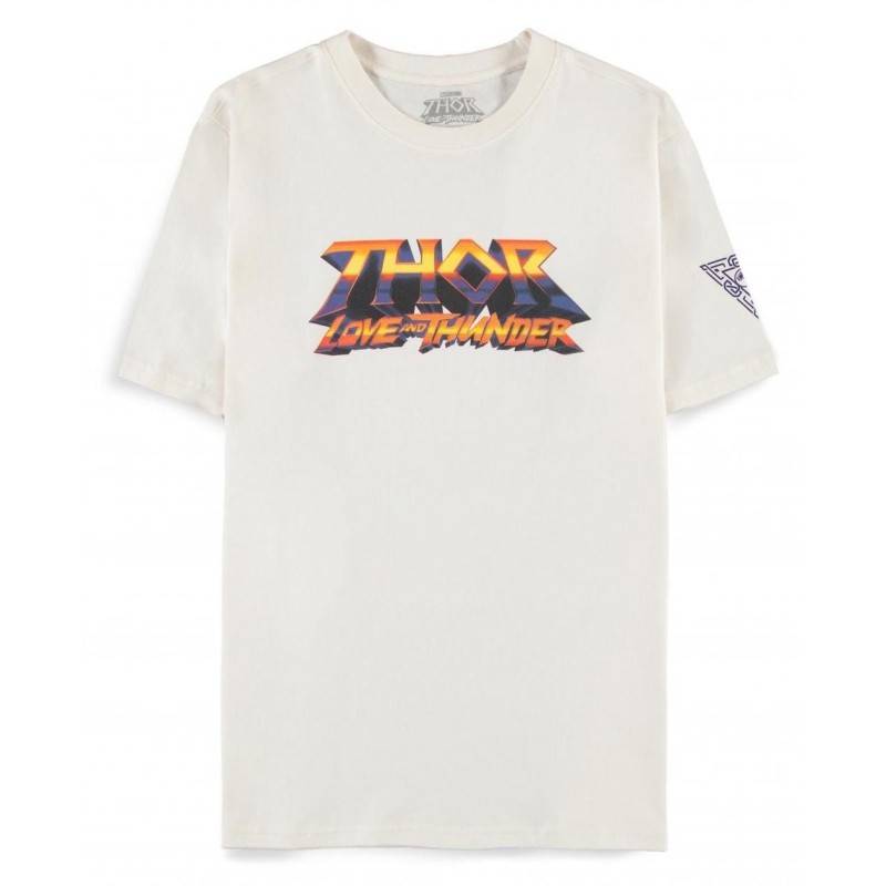 MARVEL - Thor: Love and Thunder - T-Shirt Men Logo White (M)