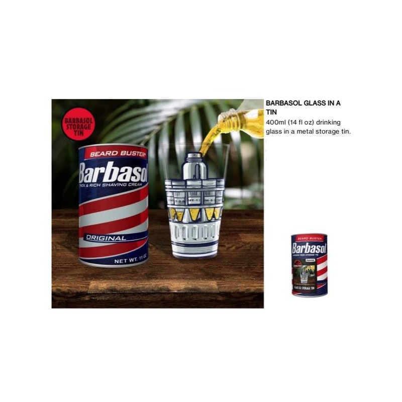 JURASSIC PARK - Barbasol - Verre dans une Boite Métal - 400ml