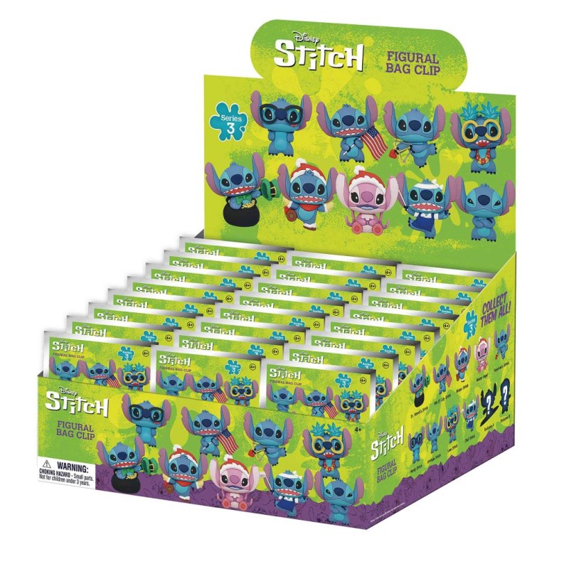 DISNEY - Stitch Series 3 - 3D Foam Bag Clip (Display 24 Pcs)