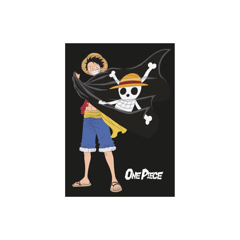 ONE PIECE - Skull - Plaid Polaire 100% Microfibre 100x140cm