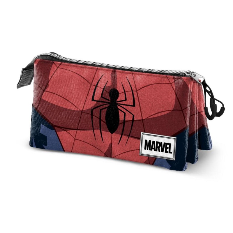 SPIDERMAN - Plumier 3 compartiments '23x11x10' - Matière Recyclée