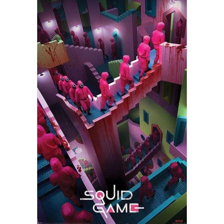 SQUID GAME - Crazy Stairs - Poster 61x91cm